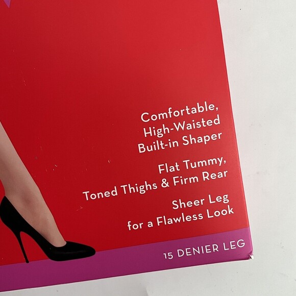 Spanx Shaping Sheers Size E Shade S4 15 Denier Leg High-waisted 195 - 265lbs - Picture 7 of 10